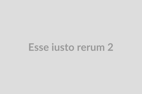 Esse iusto rerum